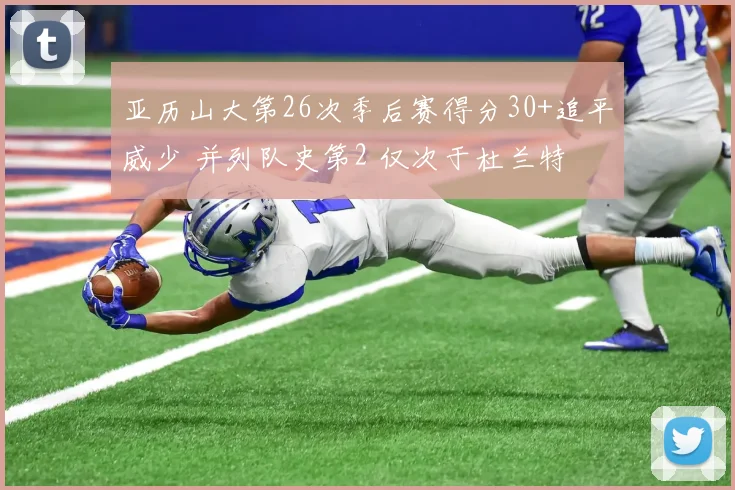亚历山大第26次季后赛得分30+追平威少 并列队史第2 仅次于杜兰特